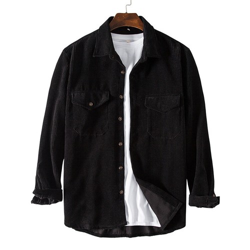Hommes velours chemise manteau - hommes,