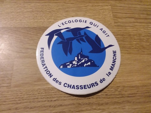Ancien autocollant chasse - ancien,